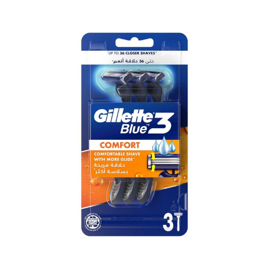 تصویر  خود تراش ژیلت مدل Blue3 Comfort New بسته 3 عددی